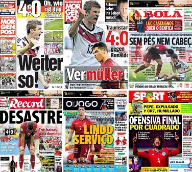 Muller jadi Pujaan Koran di Jerman, Ronaldo dan Pepe Dicaci Maki